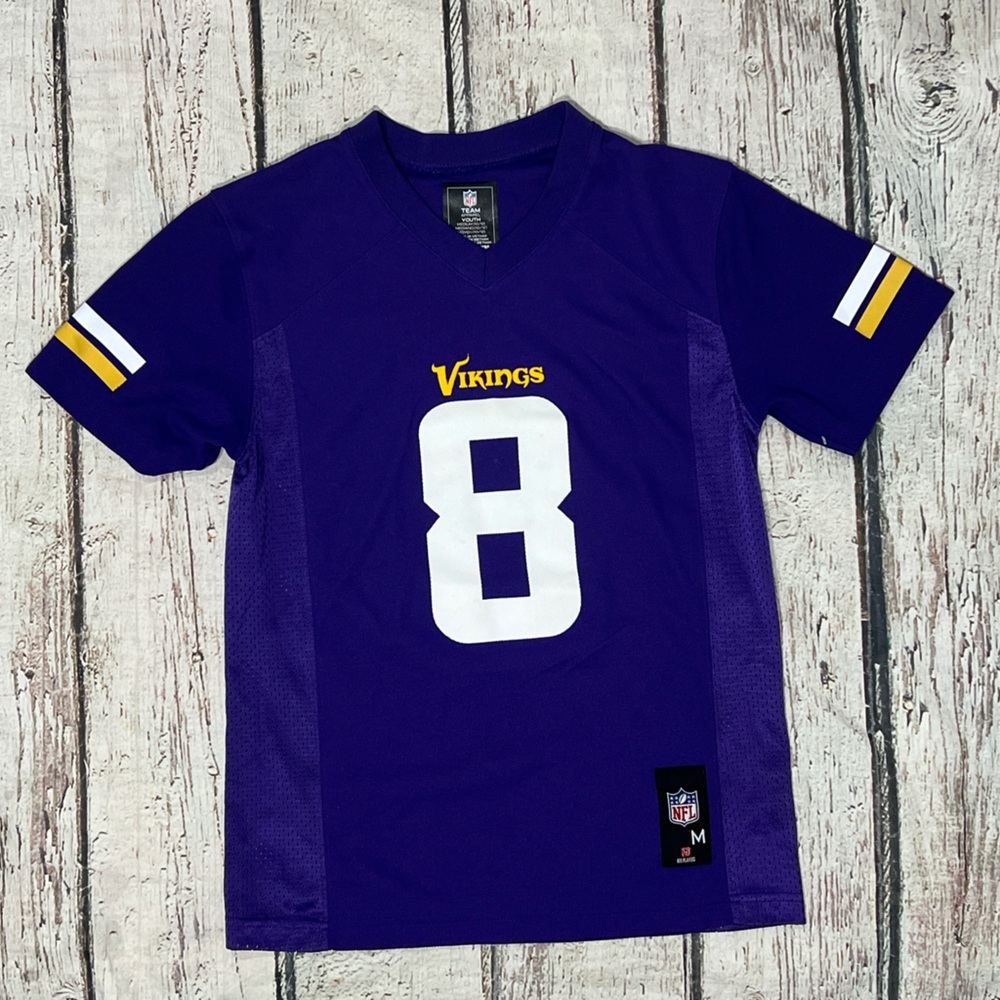 Kirk Cousins Minnesota Vikings NFL Football Sports Boys Kids Youth Jersey